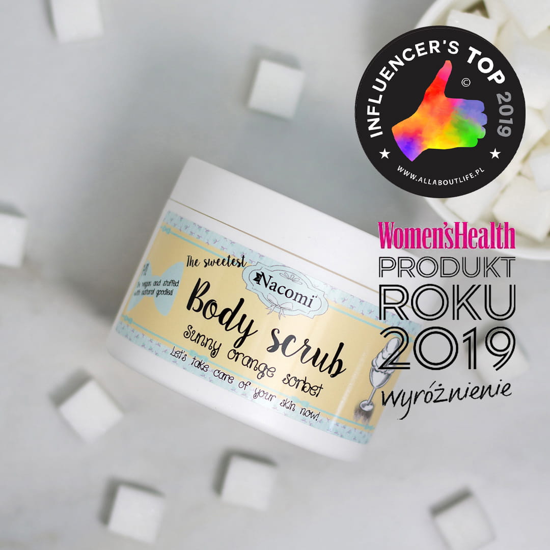 Peeling cukrowy do ciała pomarańczowy sorbet 200g