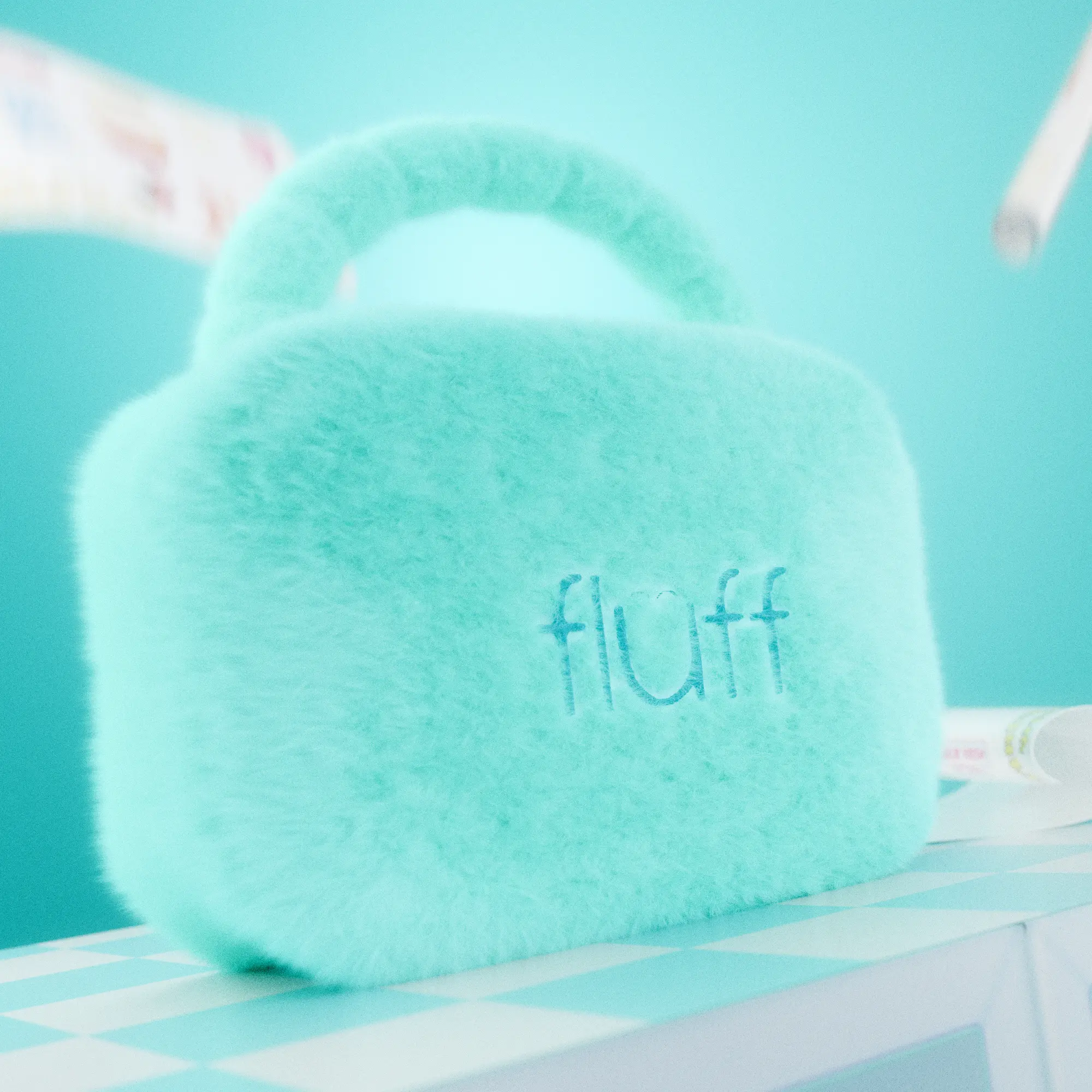Fluff - Kosmetyczka Glam Bag - niebieska