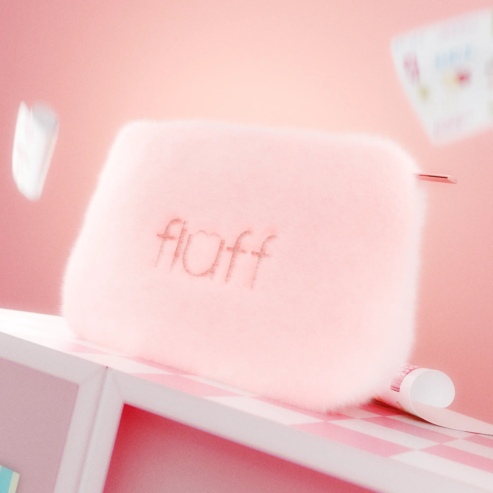 Fluff - Kosmetyczka Beauty Kit - różowa
